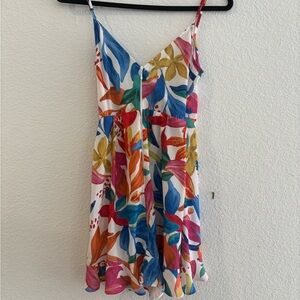 Show Me Your MuMu Multicolor Floral Mini Dress